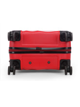 Load image into Gallery viewer, Unisex Red Textured Hard-Sided Medium Trolley Suitcase