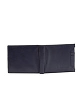Load image into Gallery viewer, Teakwood Genuine Leathers Men Blue Solid Two Fold Wallet