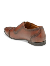 Load image into Gallery viewer, Teakwood Men Genuine Leather Two toned Wing Cap Brogues Formal/Casual Shoe