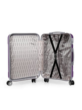 Load image into Gallery viewer, Teakwood Unisex Purple Trolley Bag - Large