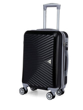 Load image into Gallery viewer, Teakwood Unisex Black Trolley Bag - Small
