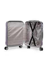 Load image into Gallery viewer, Teakwood Unisex Purple Trolley Bag - Small