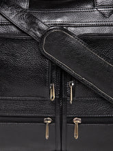 Load image into Gallery viewer, Teakwood Genuine Leather Laptop Bag - Black