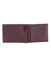 Load image into Gallery viewer, Teakwood Genuine Leather Men Jam Solid Two Fold Leather Wallet