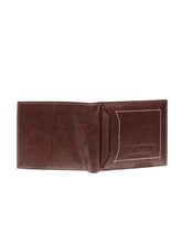 Load image into Gallery viewer, Teakwood Genuine Leather Men Antique Brown Solid Two Fold Leather Wallet