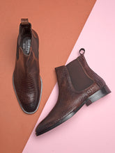 Load image into Gallery viewer, teakwood-leathers-mens-brown-chelsea-boots-2