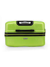 Load image into Gallery viewer, Unisex Green Textured Hard-Sided Large Trolley Suitcase
