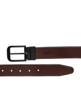 Load image into Gallery viewer, Men Black & Brown Reversible Genuine Leather Belt