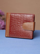 Load image into Gallery viewer, Teakwood Unisex Genuine Leather Tan Bi Fold RFID Solid Wallet