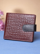 Load image into Gallery viewer, Teakwood Unisex Genuine Leather Brown Bi Fold RFID Solid Wallet