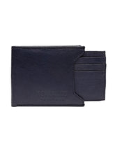 Load image into Gallery viewer, Teakwood Genuine Leathers Men Blue Solid Two Fold Wallet
