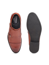 Load image into Gallery viewer, Teakwood Genuine leather Men Brown Formal Monk Shoes