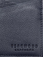 Load image into Gallery viewer, Teakwood Men Genuine Leather Bi Fold Wallet (Blue)