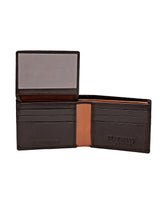 Load image into Gallery viewer, Teakwood Genuine Leather Brown Colour Two Fold Wallet