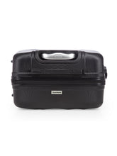 Load image into Gallery viewer, Unisex Black Textured Hard-Sided Medium Trolley Suitcase