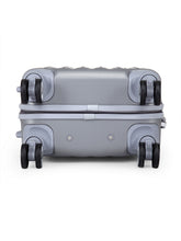 Load image into Gallery viewer, Teakwood Unisex Silver Trolley Bag - Small