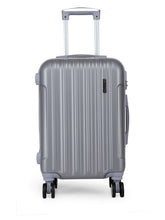 Load image into Gallery viewer, Teakwood Unisex Silver Trolley Bag - Small