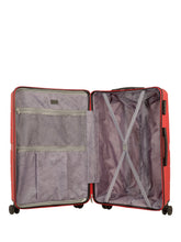 Load image into Gallery viewer, Teakwood Unisex Red Trolley Bag - Set Of Three
