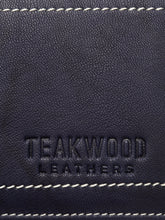 Load image into Gallery viewer, Teakwood Genuine Leather Men Antique Blue Solid Two Fold Leather Wallet - Clearance sale