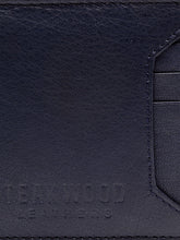 Load image into Gallery viewer, Teakwood Genuine Leathers Men Blue Solid Two Fold Wallet