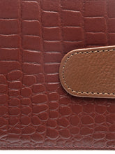 Load image into Gallery viewer, Teakwood Unisex Genuine Leather Tan Bi Fold RFID Solid Wallet