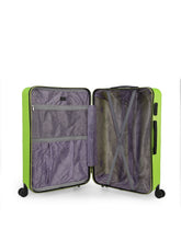Load image into Gallery viewer, Unisex Set of 3 Green Textured Hard-Sided Trolley Suitcases