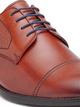 Load image into Gallery viewer, Teakwood Men Genuine Leather Two toned Wing Cap Derby Formal Shoe
