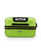 Load image into Gallery viewer, Unisex Green Textured Hard-Sided Medium Trolley Suitcase