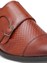 Load image into Gallery viewer, Teakwood Genuine leather Men Brown Formal Monk Shoes
