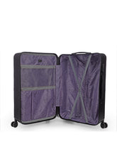 Load image into Gallery viewer, Unisex Black Textured Hard-Sided Large Trolley Suitcase