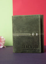 Load image into Gallery viewer, Teakwood Men Genuine Leather Tri Fold Wallet