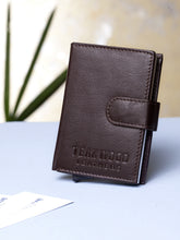 Load image into Gallery viewer, Teakwood Genuine Leathers Men Brown Solid Leather Card Holder