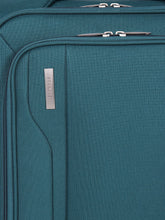 Load image into Gallery viewer, Unisex Teal Solid Soft-sided Cabin Trolley Suitcase (Small)