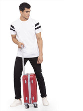 Load image into Gallery viewer, Teakwood Unisex Red Trolley Bag - Small
