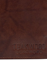 Load image into Gallery viewer, Teakwood Men Genuine Leather Brown Solid Bi fold Wallet