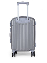 Load image into Gallery viewer, Teakwood Unisex Silver Trolley Bag - Small