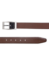 Load image into Gallery viewer, Men Black & Brown Solid Reversible Leather Belt