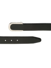 Load image into Gallery viewer, Men Black Textured Leather Belt