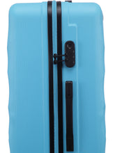 Load image into Gallery viewer, Unisex Blue Textured Hard-Sided Large Trolley Suitcase