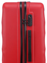 Load image into Gallery viewer, Unisex Red Textured Hard-Sided Set Trolley Suitcase