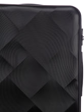 Load image into Gallery viewer, Unisex Black Textured Hard-Sided Large Trolley Suitcase