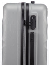 Load image into Gallery viewer, Unisex Silver Textured Hard-Sided Large Trolley Suitcase