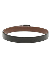 Load image into Gallery viewer, Men Black Textured Leather Belt