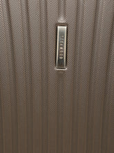 Load image into Gallery viewer, Brown Textured Hard-Sided Cabin Trolley Suitcase (Medium)