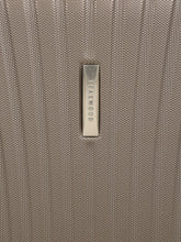 Load image into Gallery viewer, Brown Textured Hard-Sided Cabin Trolley Suitcase (Small)