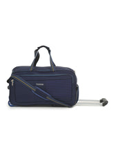 Load image into Gallery viewer, Set of Teakwood Rolling Duffel Travel Bag (Blue)