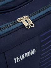 Load image into Gallery viewer, Set of Teakwood Rolling Duffel Travel Bag (Blue)