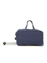 Load image into Gallery viewer, Set of Teakwood Rolling Duffel Travel Bag (Blue)