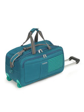 Load image into Gallery viewer, Set of Teakwood Rolling Duffel Travel Bag (Teal)