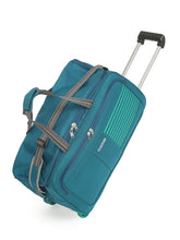 Load image into Gallery viewer, Set of Teakwood Rolling Duffel Travel Bag (Teal)